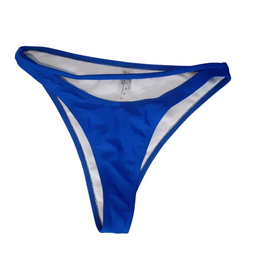 NWOT Shein royal blue high waisted bikini bottom w Cutout